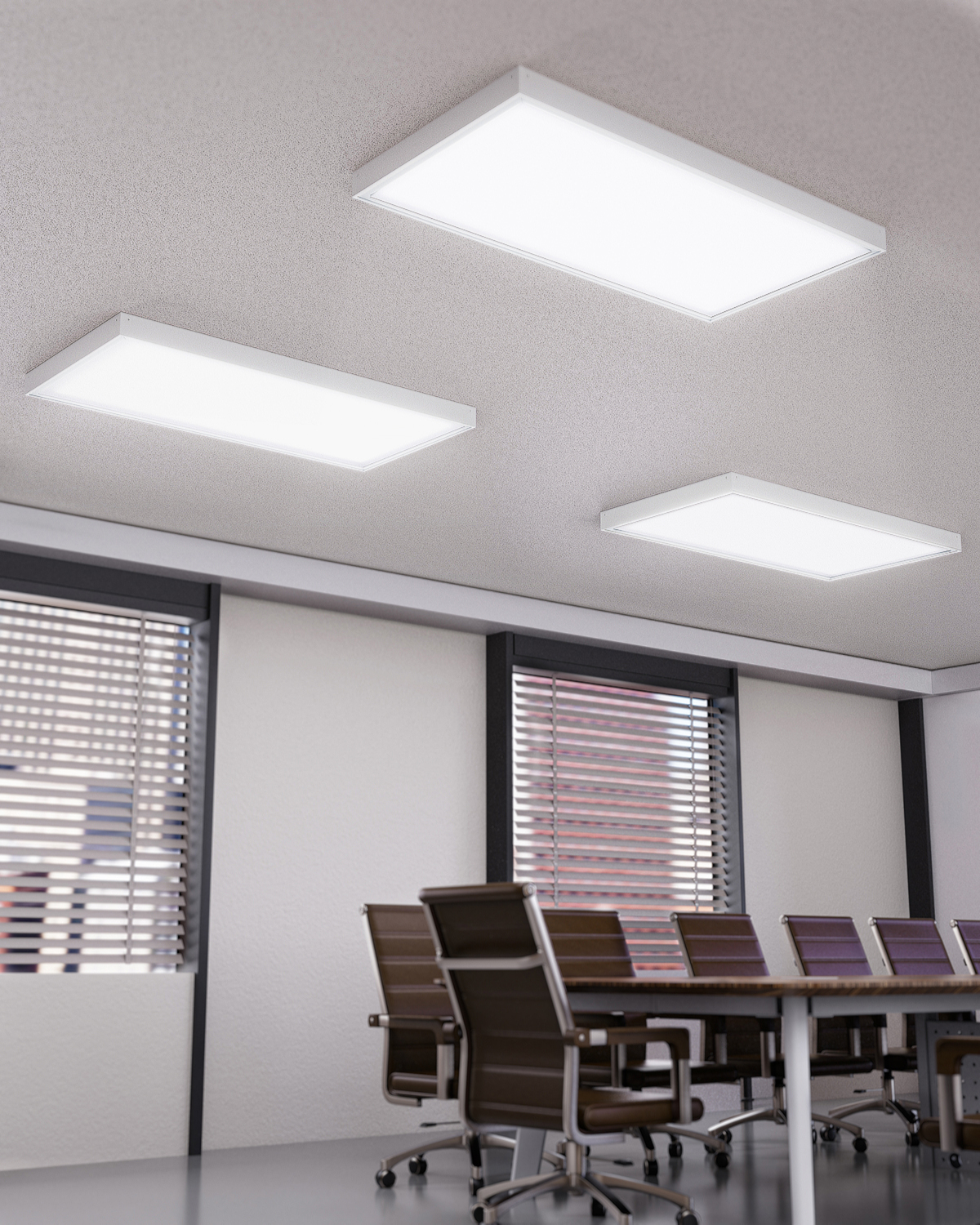 The fixture features widespread light coverage, providing even distribution in spacious areas.