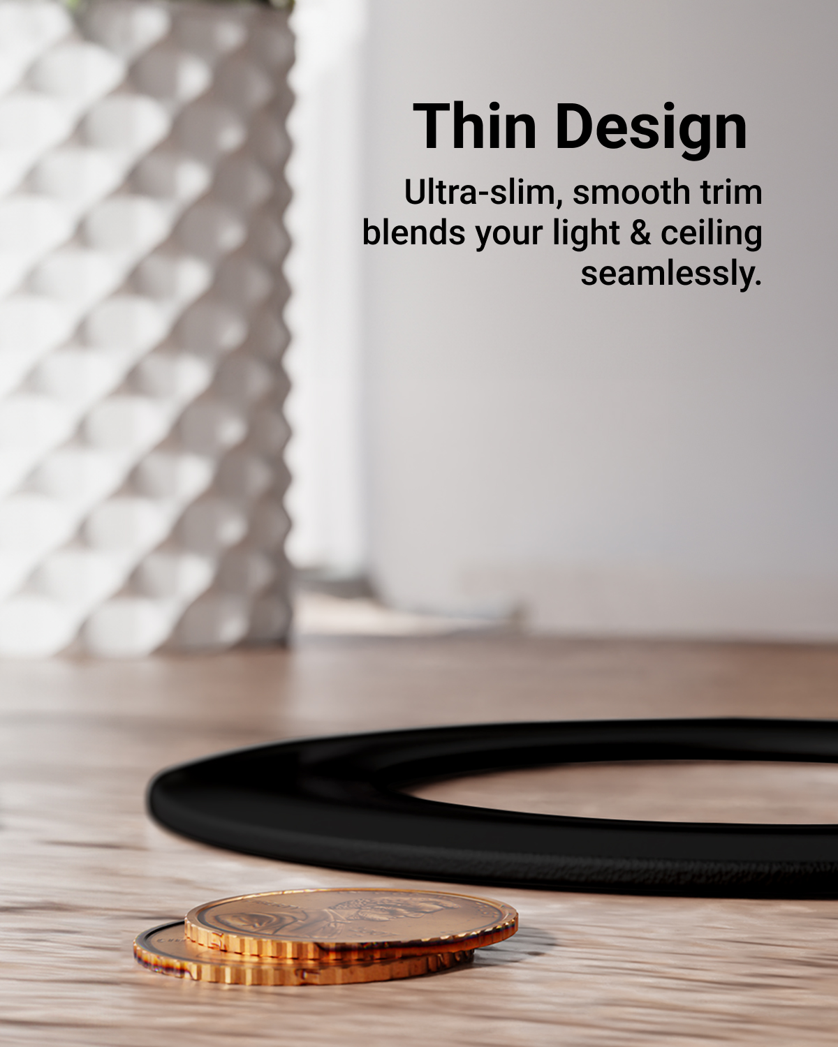 The Goof Ring has a subtle, sleek sophistication with a paintable surface.