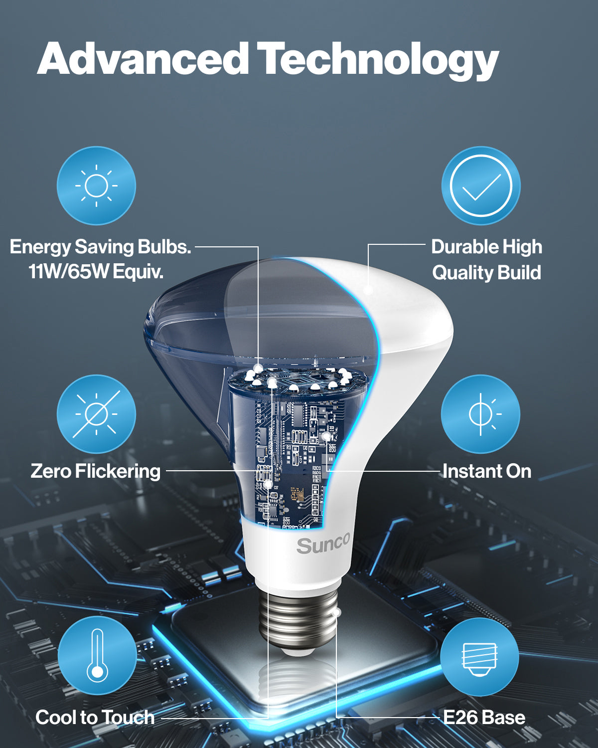 BR30 LED Bulb, 850 Lumens
