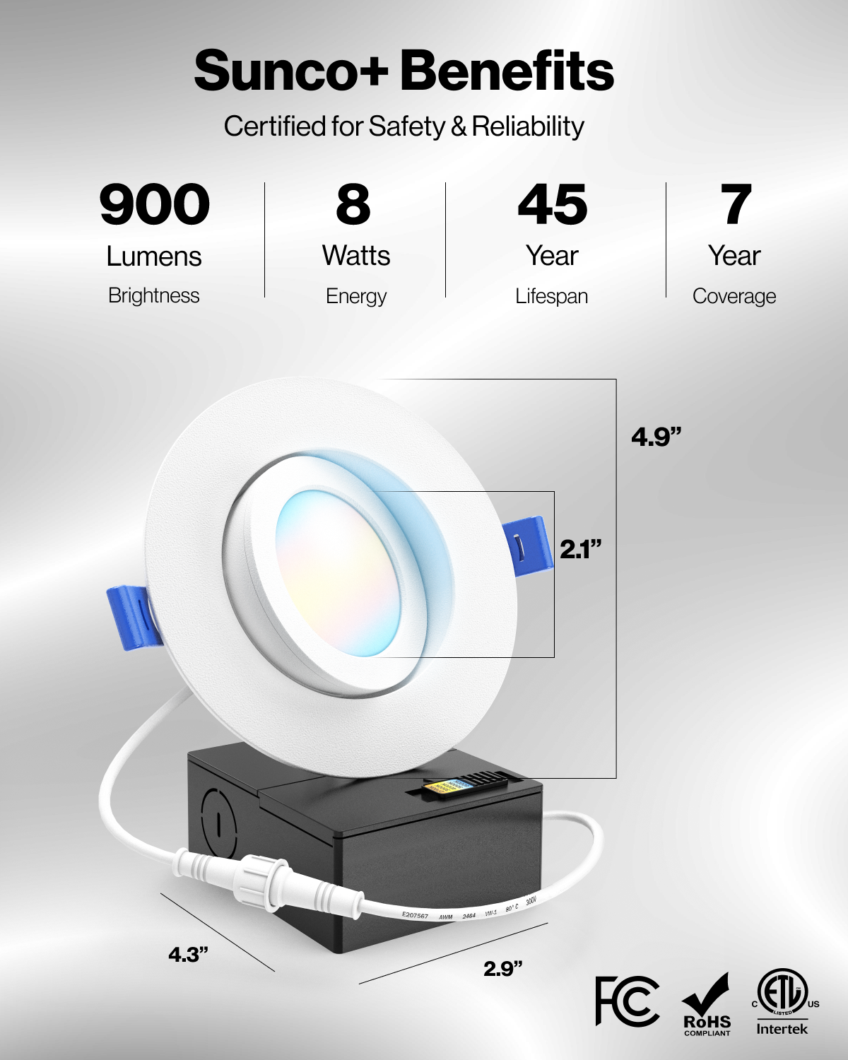 Sunco is proudly based in the USA, offering quality products at affordable prices backed by industry-leading warranties and knowledgeable support specialists.
