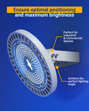 The bracket holds against heated conditions and is rust-proof.