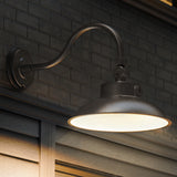 LED Gooseneck Wall Sconce, Dusk to Dawn Photocell, 50W/40W/30W, 6500 Lumens