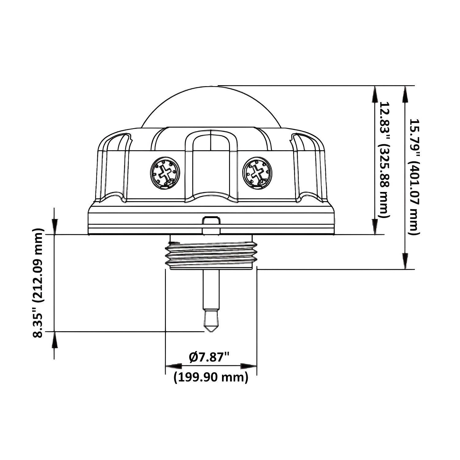 LED River UFO High Bay Bi-Level PIR Sensor