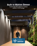 The photocell sensor detects light levels to act as automatic night light. Flip the switch on to activate the sensor. Just set it and forget it!