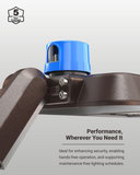 The photocell sensor ensures quality and safety while providing reliable compatibility with a wide range of outdoor lights, including parking lot, shoebox, street, barn, and pole lights.