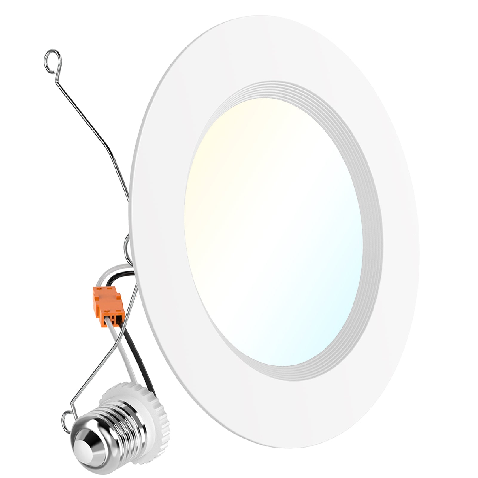 The 5/6" Selectable Retrofit LED Baffle Light seamlessly fits into your ceiling with a low-profile look.