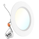 The 5/6" Selectable Retrofit LED Baffle Light seamlessly fits into your ceiling with a low-profile look.