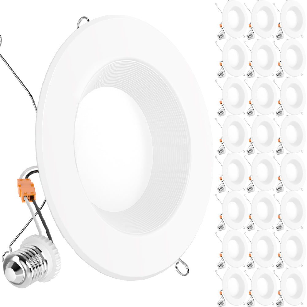 Recessed LED Retrofit Lighting, 5/6 Inch, Baffle, 965 Lumens