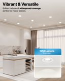 Recessed LED Retrofit Lighting, 5/6 Inch, Baffle, Selectable CCT, 1050 Lumens