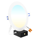 Recessed LED LightingDownlight, 8 Inch, Slim, Wafer Think, Selectable CCT, 1350 Lumens