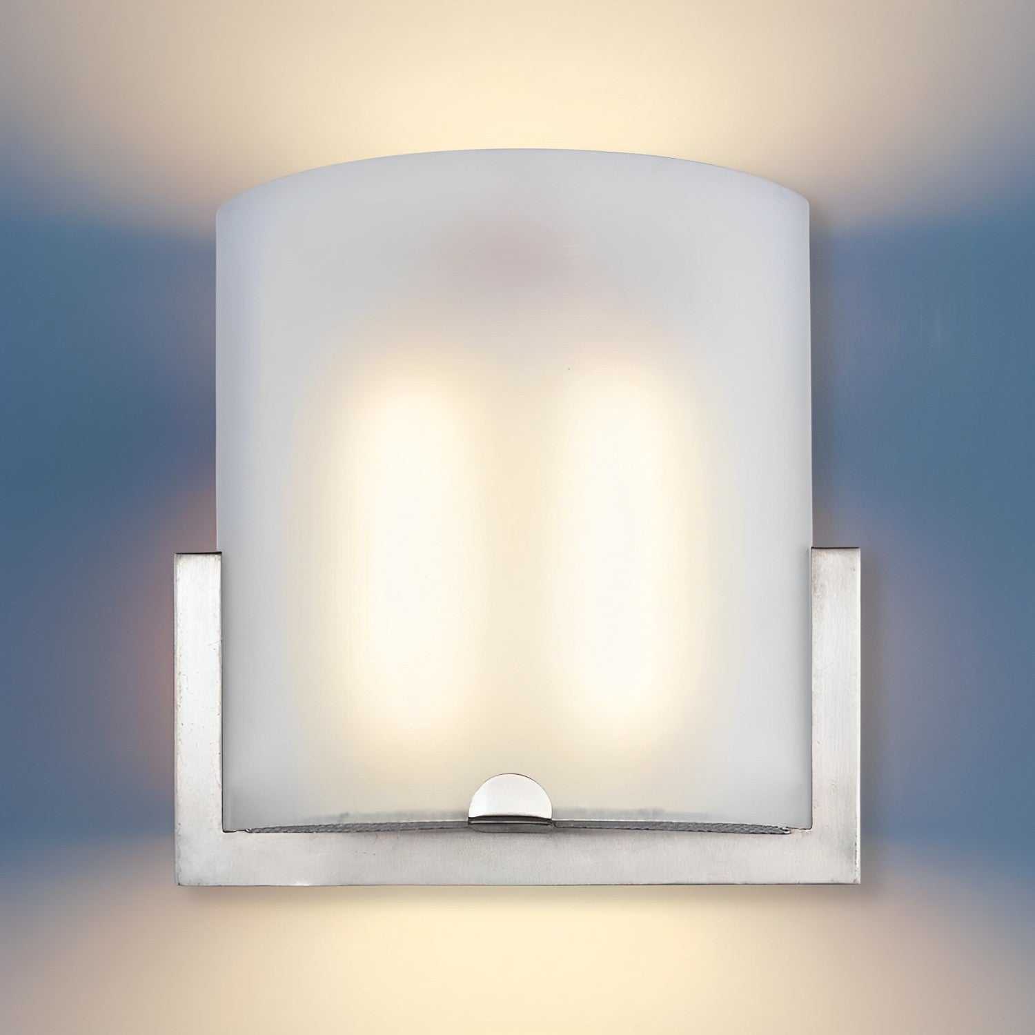 LED Satin Nickel Wall Sconce, 22W, Lyn, 1800 Lumens