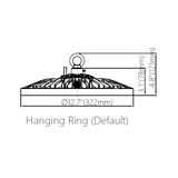 UFO High Bay 150W H5 LED Fixture, 21000 Lumens