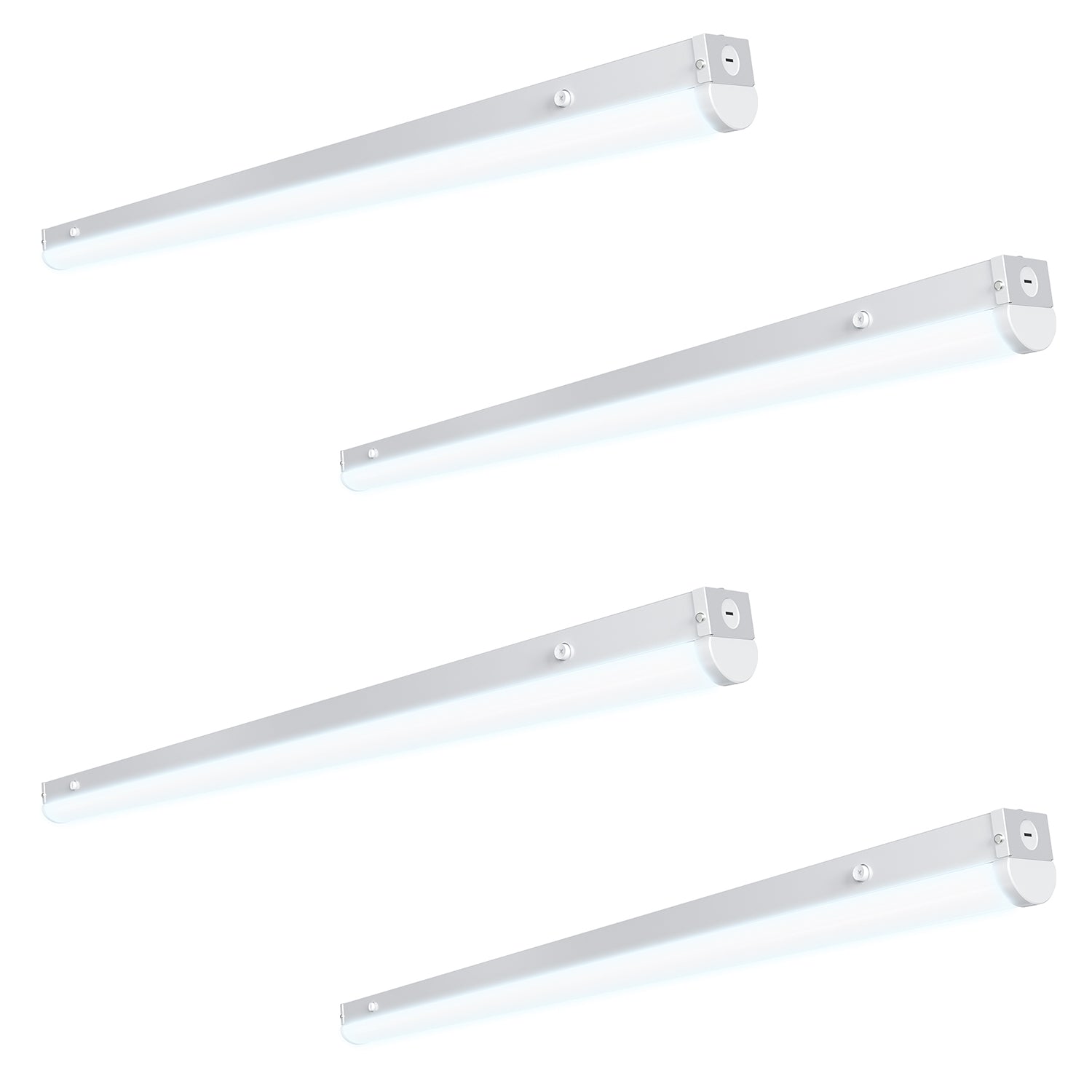 4ft LED Strip Light Fixture, 45/38W/34W, Selectable Wattage & CCT, 5850 Lumens