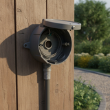 Enerlites Round 4″ with Five 3/4″ Holes Weatherproof Box