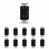 Enerlites Residential Grade 15A Tamper-Resistant Duplex Receptacle with Surge Suppressor