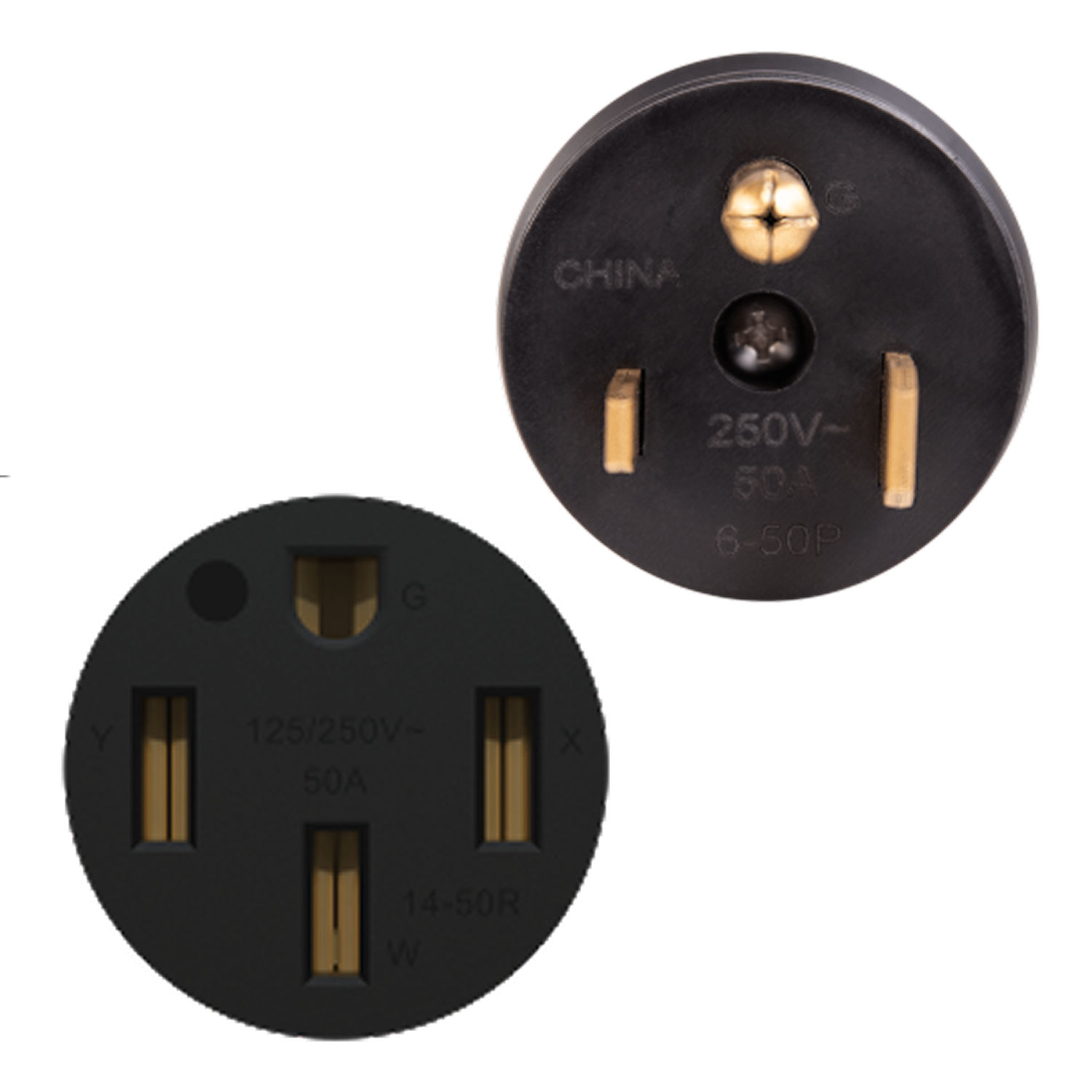 Enerlites Compact Adapter NEMA 6-50P to 14-50R