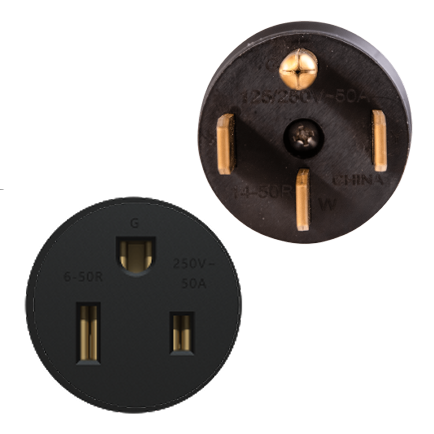 Enerlites Compact Adapter NEMA 14-50P to 6-50R