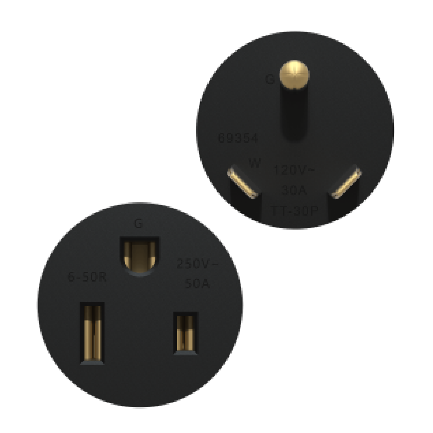 Enerlites Compact Adapter NEMA TT30P to 6-50R