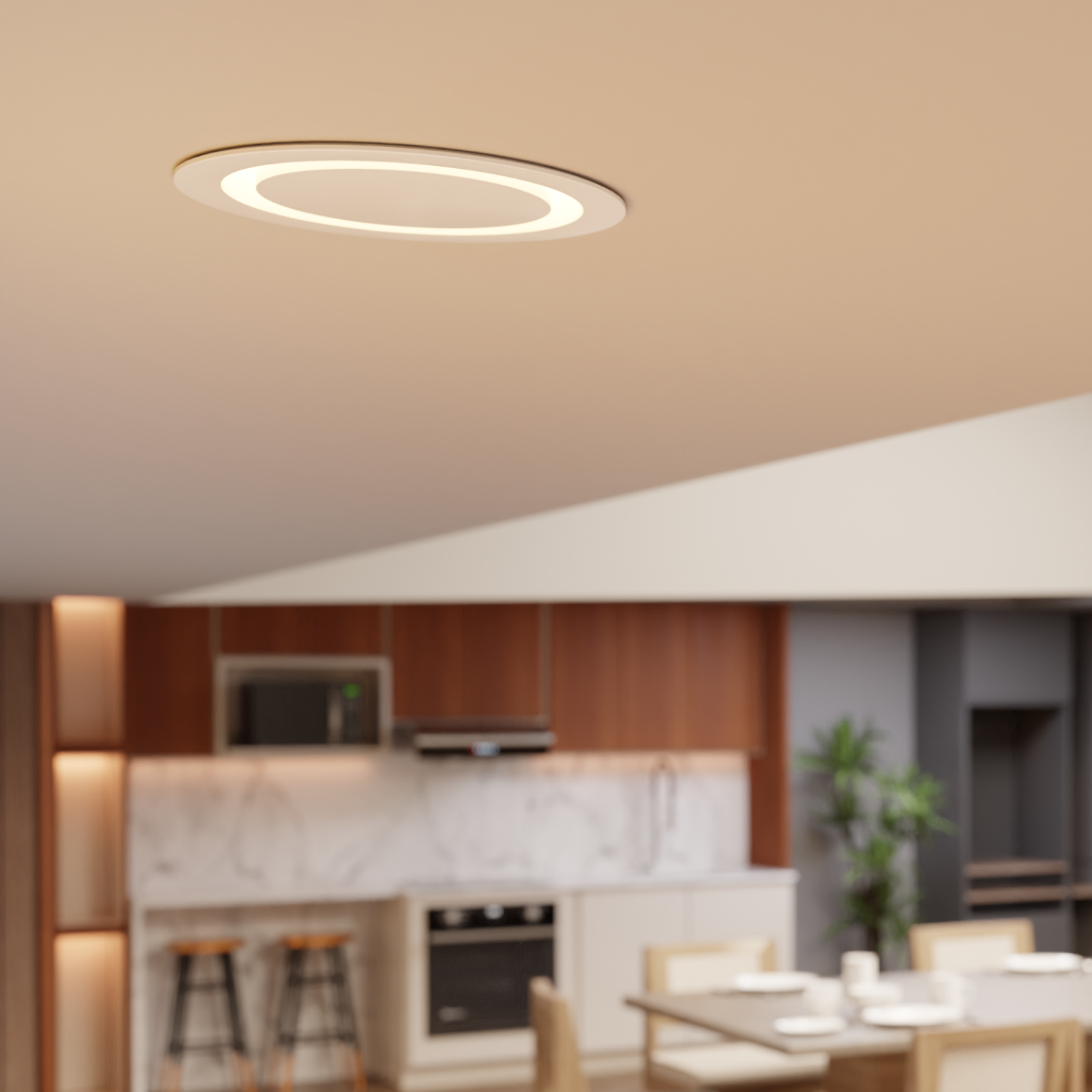 With a slim, low-profile design, the fixture delivers high lumen output and exceptional energy efficiency.
