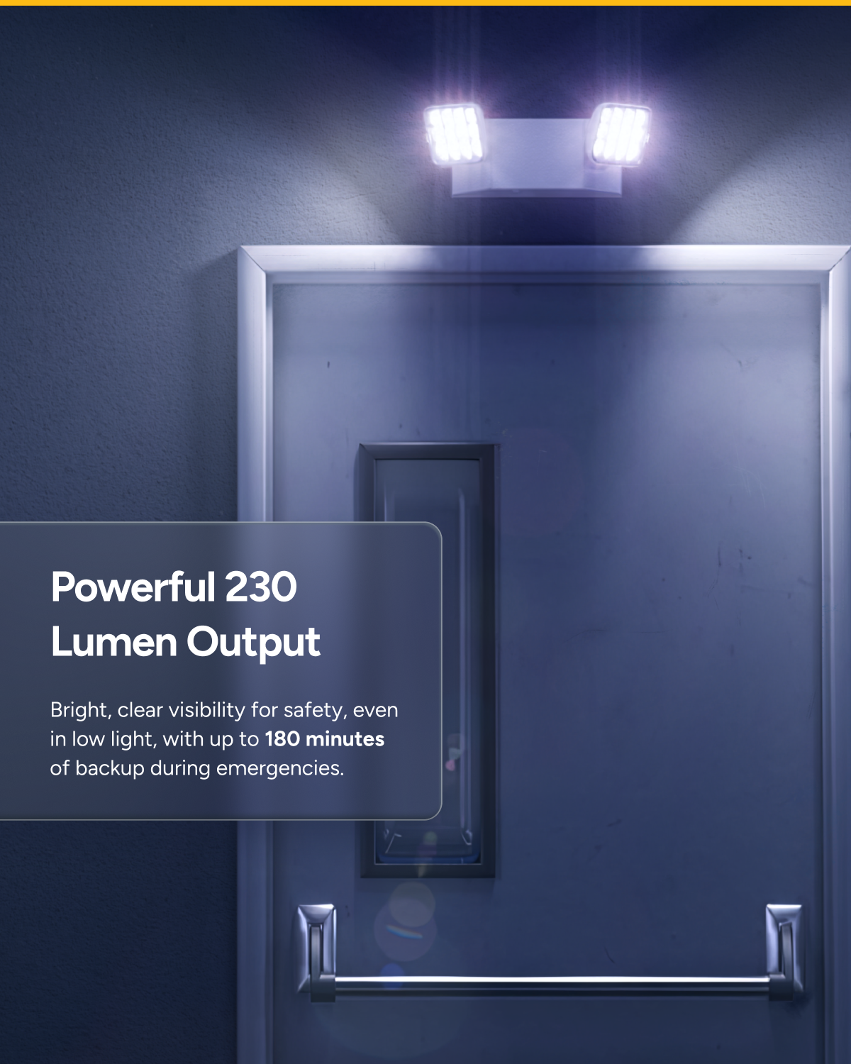 2 Head LED Emergency Light