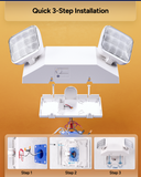 2 Head LED Emergency Light