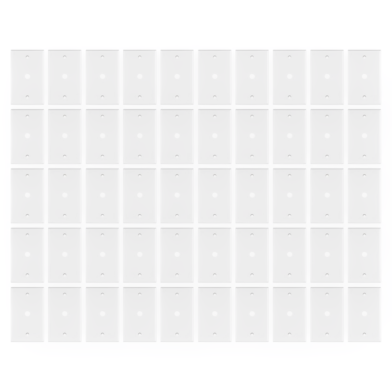 Enerlites Plastic Wall Plates 1-Gang Cable Wall Plate 0.406" Diameter