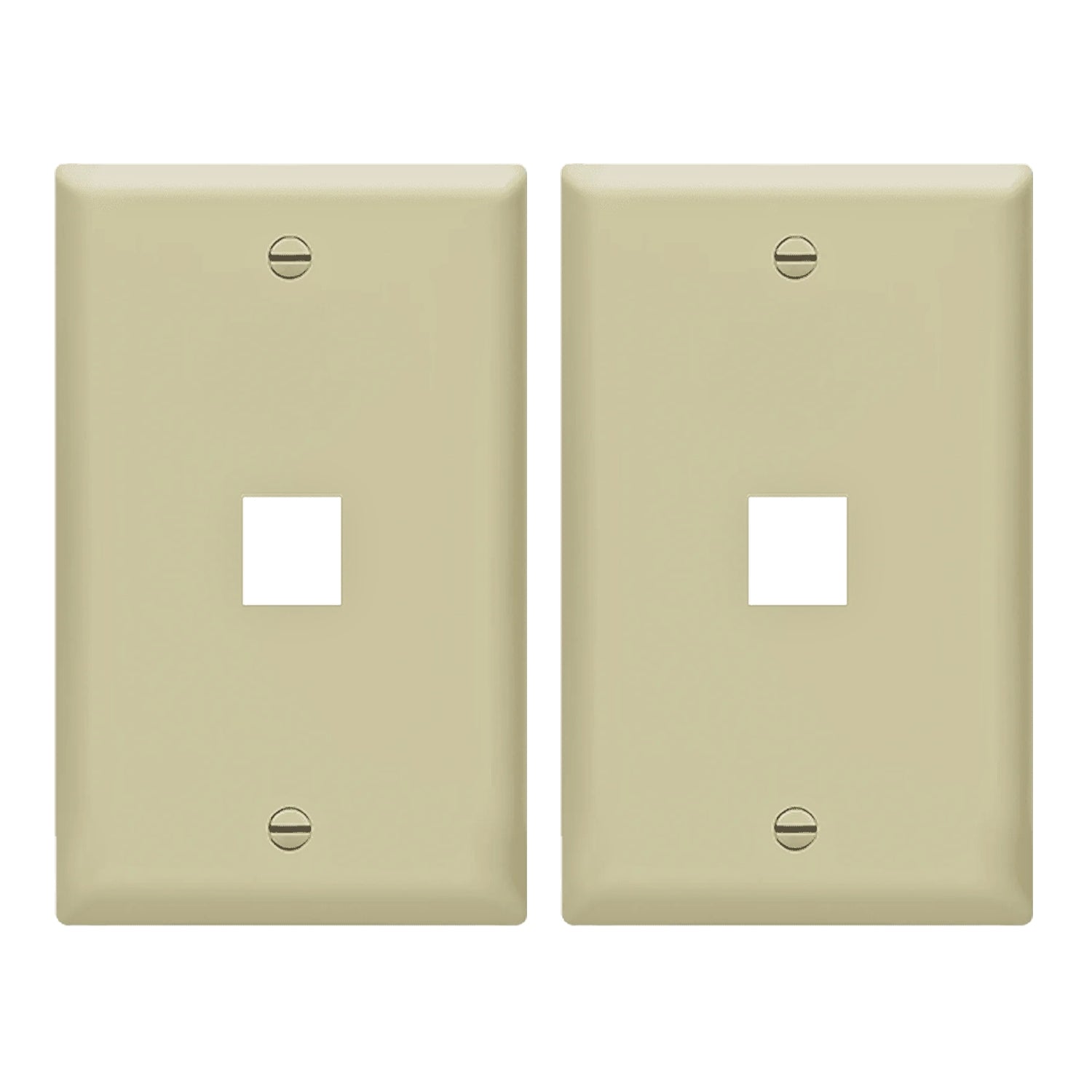 Enerlites Multimedia Face Plates 1-Port 1-Gang Keystone