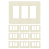 Enerlites Screwless Decorator/GFCI Three-Gang Wall Plate