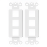 Enerlites 3-Port Decorator Data Wall Plate Insert