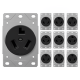 Enerlites Industrial Grade Flush Mount Receptacle, 30A, 10-30R
