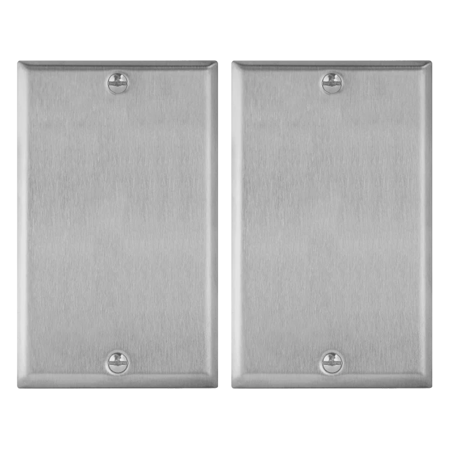 Enerlites Blank Cover One-Gang Metal Wall Plate – Mid-Size