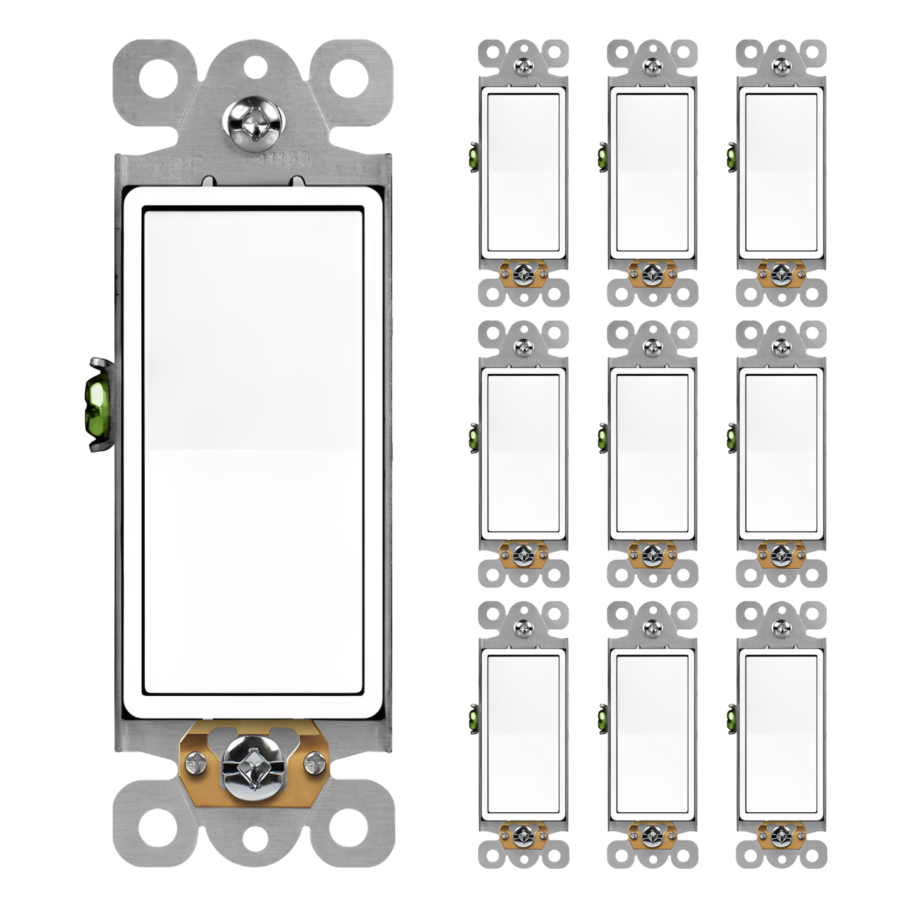Enerlites Antimicrobial Residential Grade Decorator Switch, Three-Way
