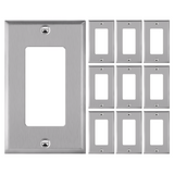 Enerlites Decorator/GFCI One-Gang Metal Wall Plate