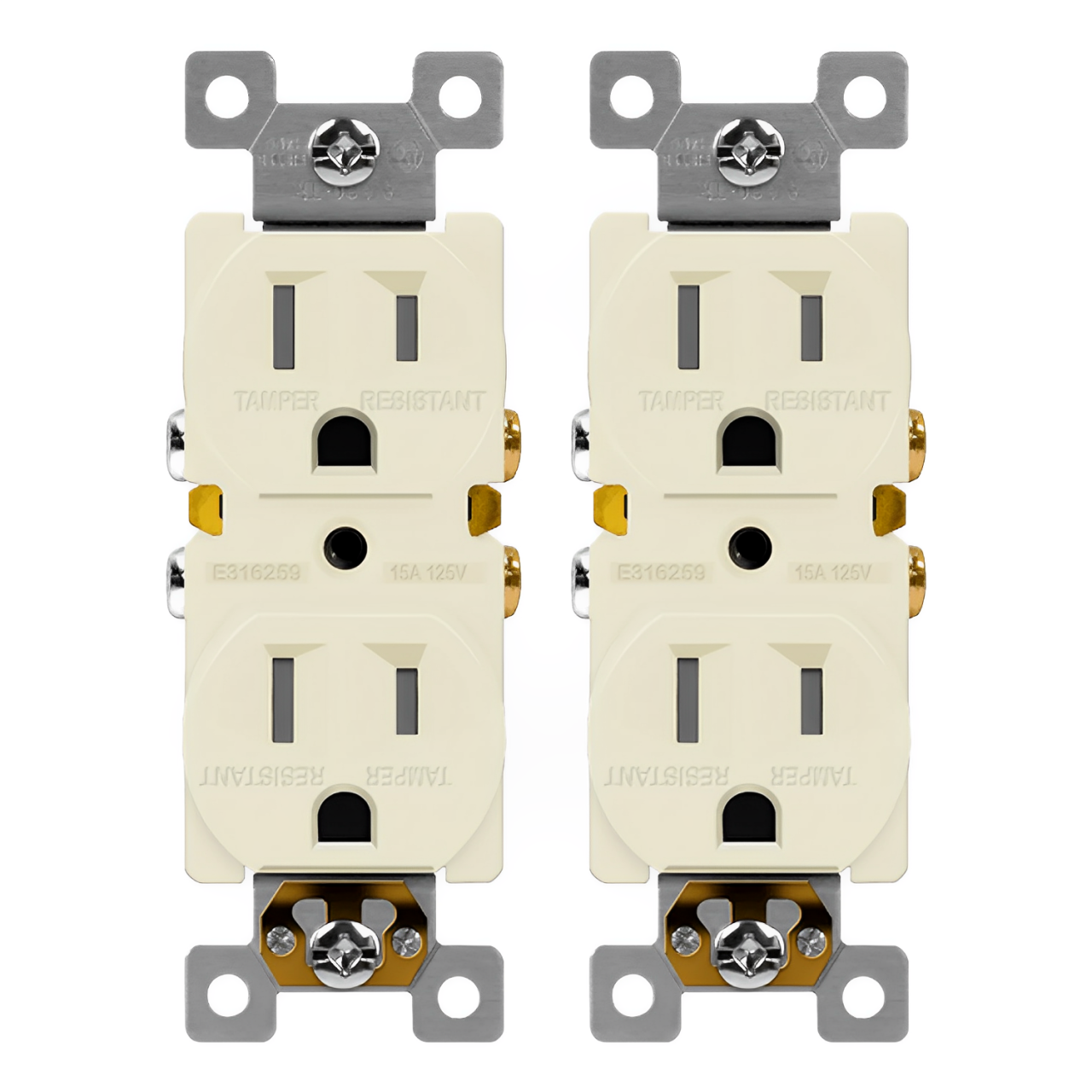 Enerlites Residential Grade 15A Tamper-Resistant Duplex Receptacle