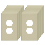 Enerlites Duplex Receptacle One-Gang Wall Plate, Over-Size