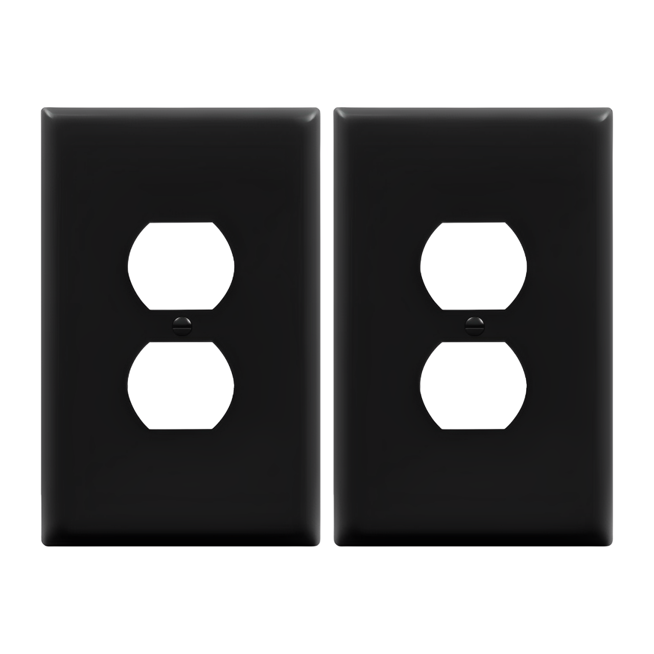 Enerlites Duplex Receptacle One-Gang Wall Plate, Over-Size