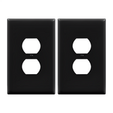 Enerlites Duplex Receptacle One-Gang Wall Plate, Over-Size