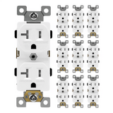 Enerlites Commercial Grade 20A Tamper-Resistant Duplex Receptacle, 5-20R