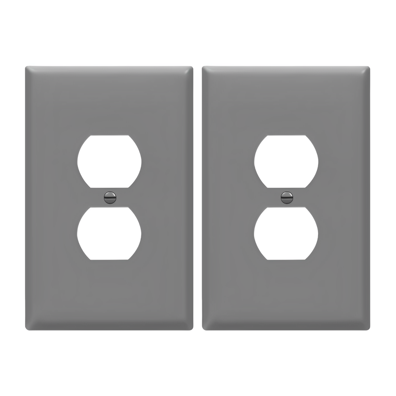 Enerlites Duplex Receptacle One-Gang Wall Plate, Over-Size