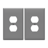 Enerlites Duplex Receptacle One-Gang Wall Plate, Over-Size