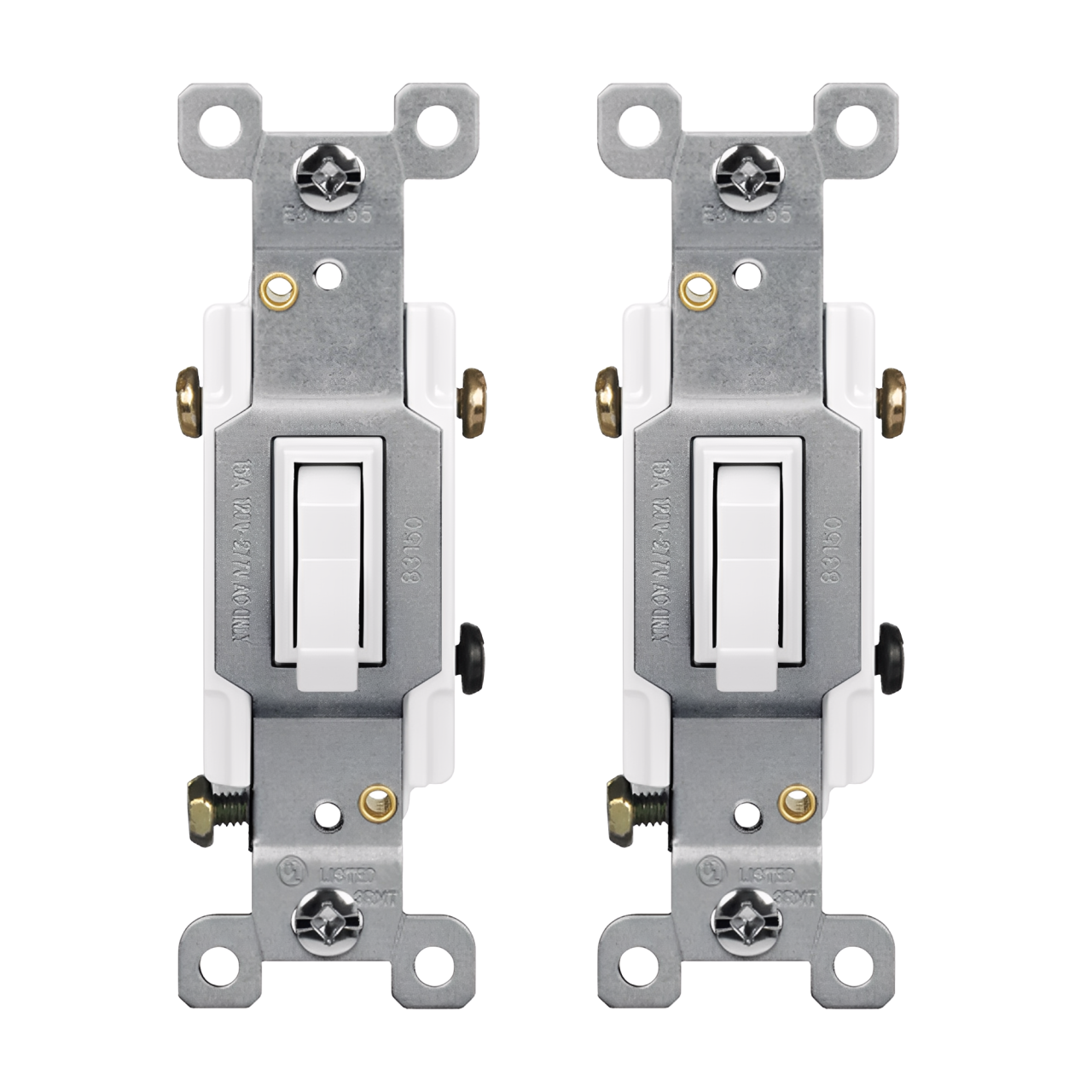 Enerlites Residential Grade 15A Toggle Switch, Three-Way