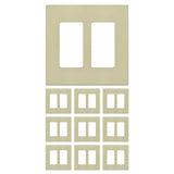 Enerlites Screwless Decorator/GFCI Two-Gang Wall Plate