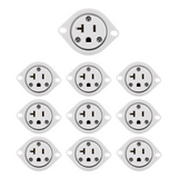 Enerlites Straight Blade Flanged Outlet, 20A, 5-20RFO