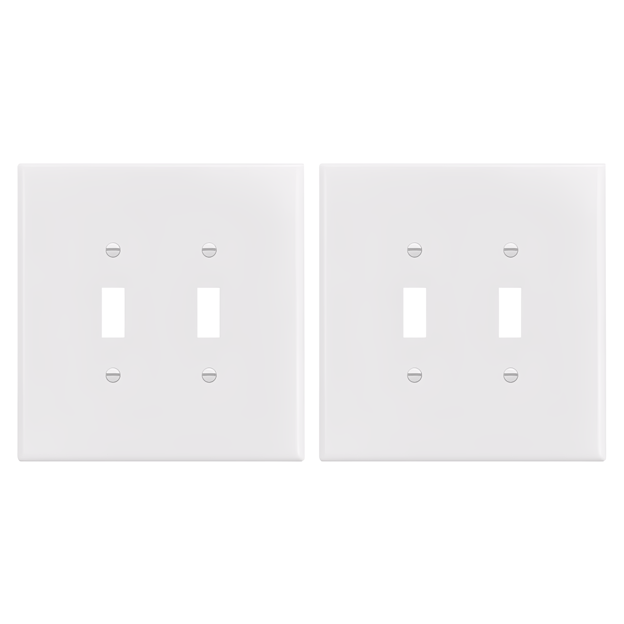 Enerlites Toggle Switch Two-Gang Wall Plate, Over-Size