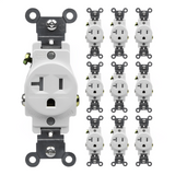 Enerlites Commercial Grade 20A Single Receptacle, 5-20R