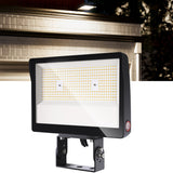 LED Flood Light, Yoke Mount, 150W/100W/80W, Dusk to Dawn Photocell, Selectable Wattage & CCT, 22500 Lumens