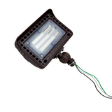 LED Flood Light, Knuckle Mount, Bronze, 50W, 5700 Lumens
