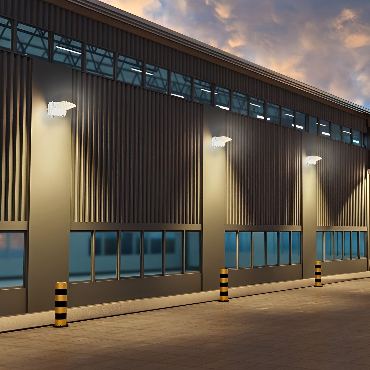 LED Full Cutoff Wall Pack, 50W/45W/30W/20W, Selectable Wattage & CCT, 6300 Lumens