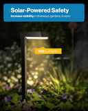 LED Solar Sidewalk Lights, Dusk to Dawn Photocell, 100 Lumens