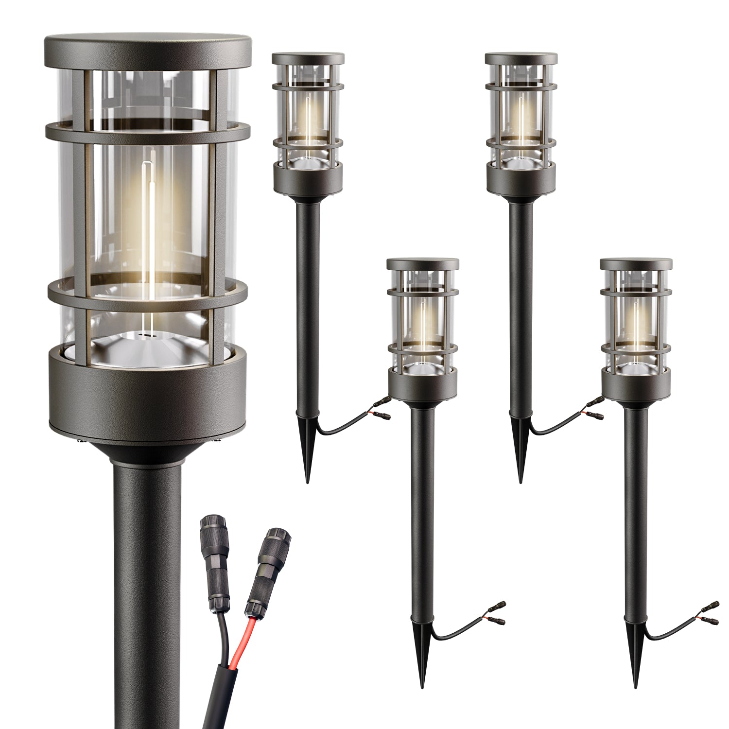 Garden LED Pathway Light, Filament, 50 Lumens